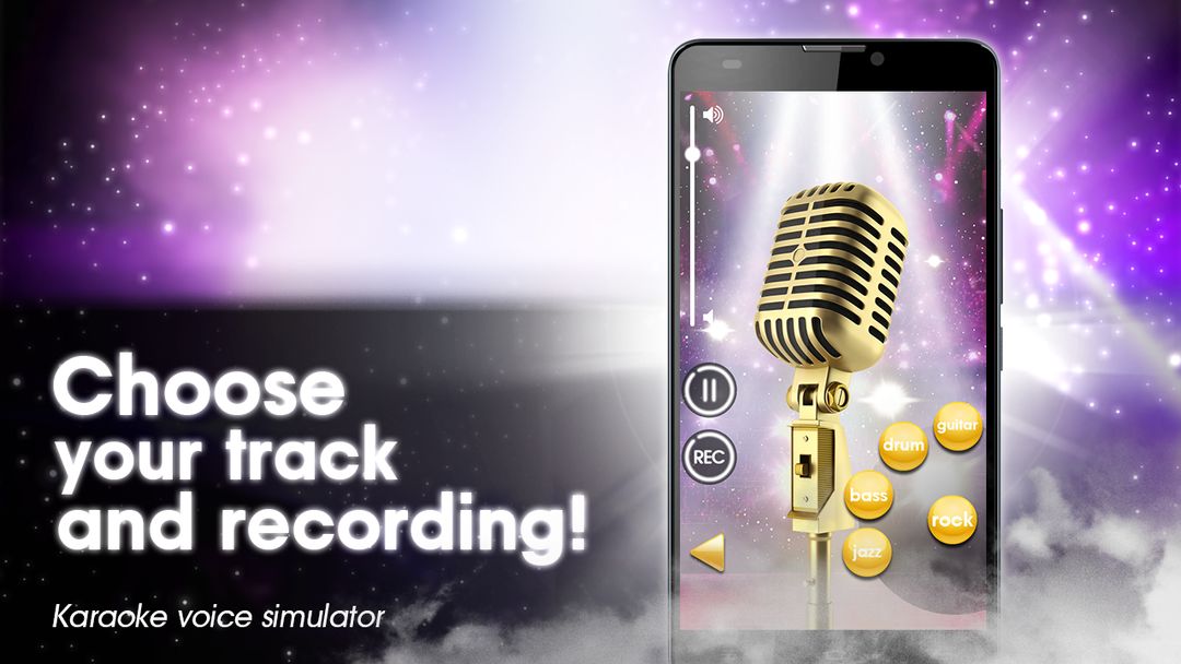 Screenshot of Karaoke voice simulator