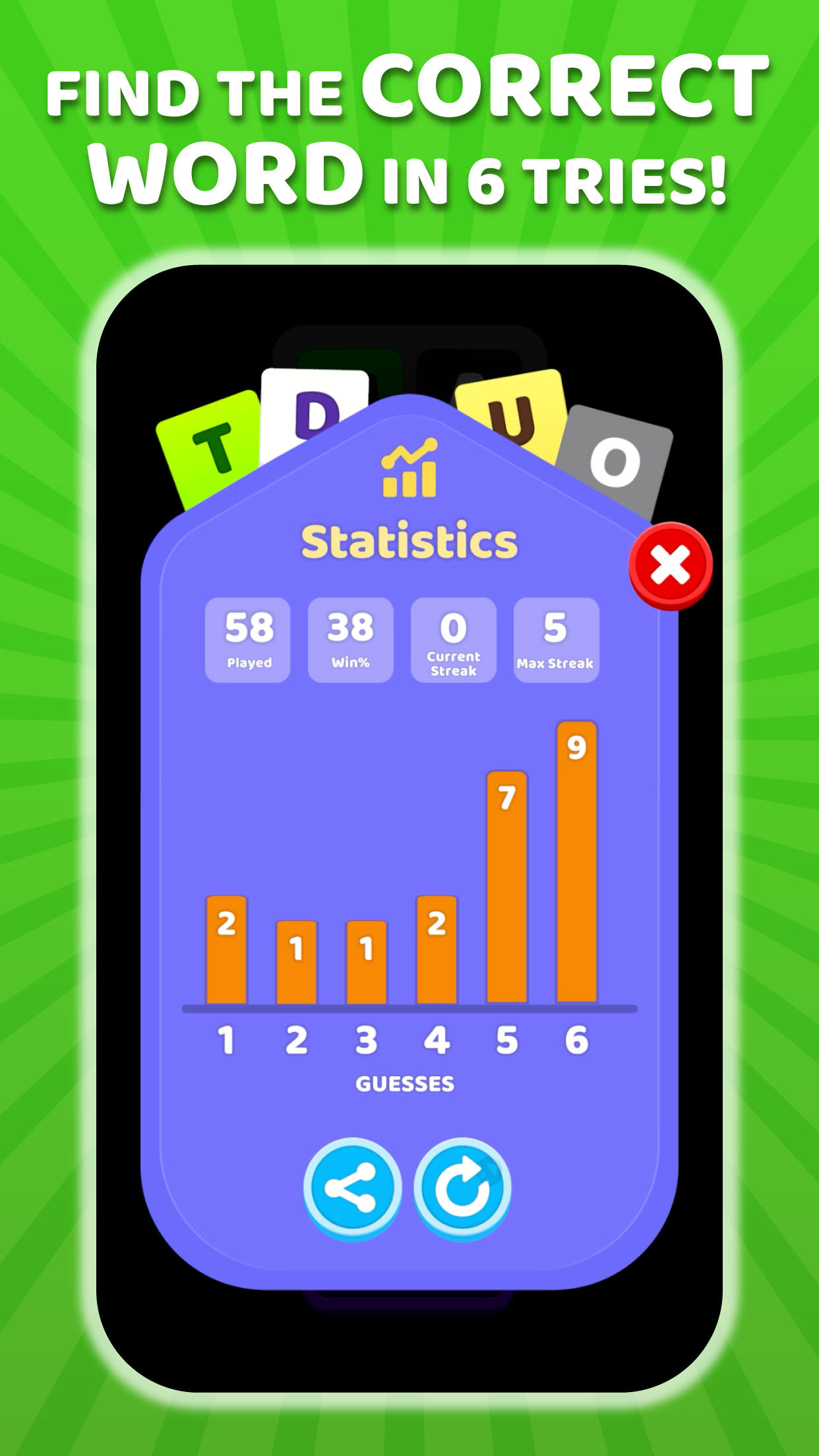 Screenshot 4 of W Challenge - Daily Word Game 1.96