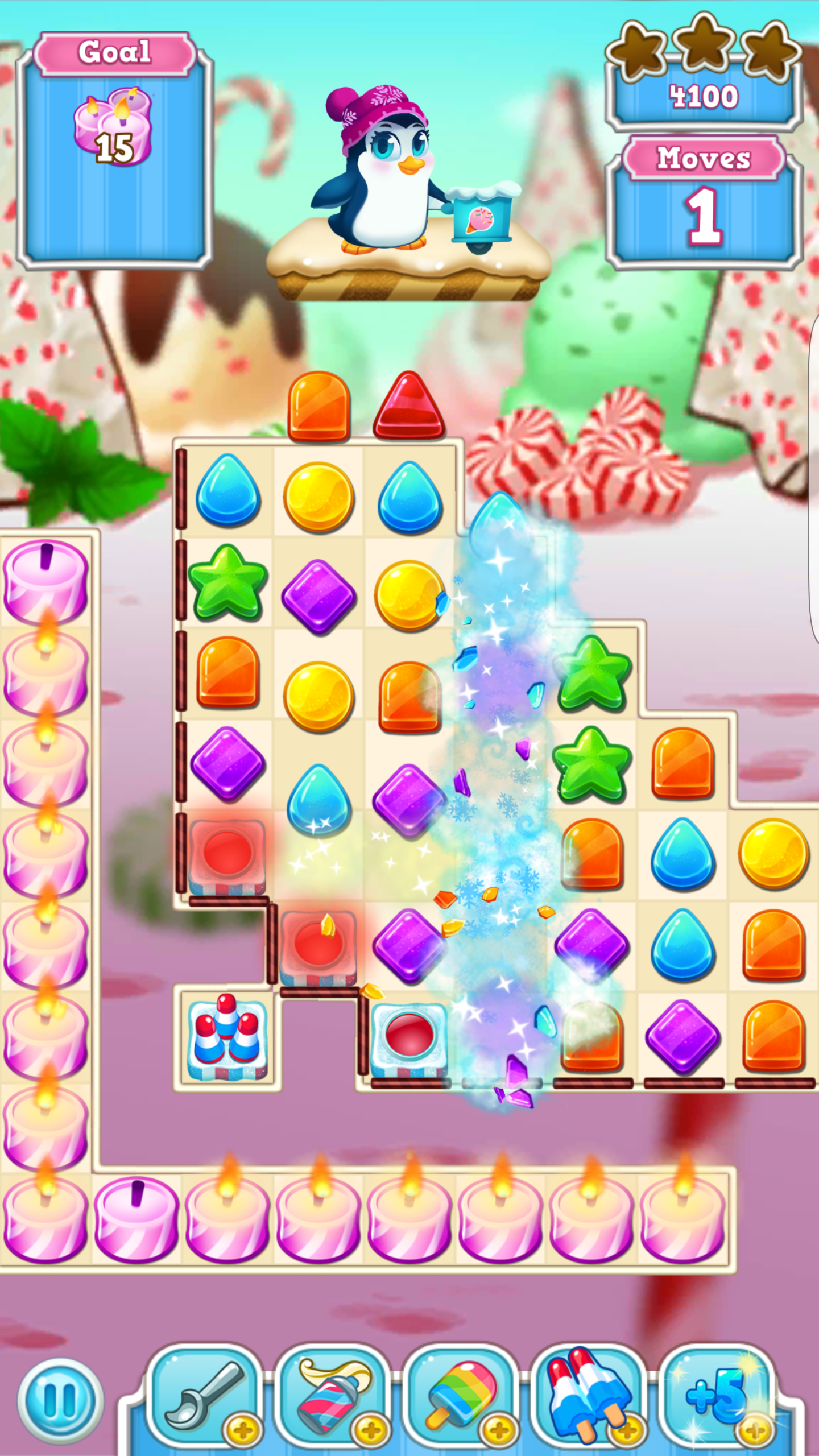 Frozen Frenzy Mania – Match 3 ภาพหน้าจอเกม