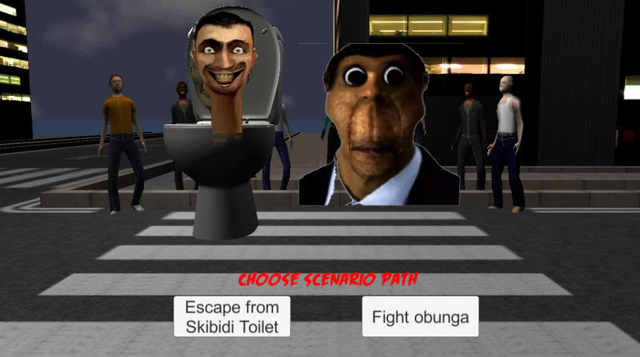 Night Skibidi Toilet Simulator Game Screenshot