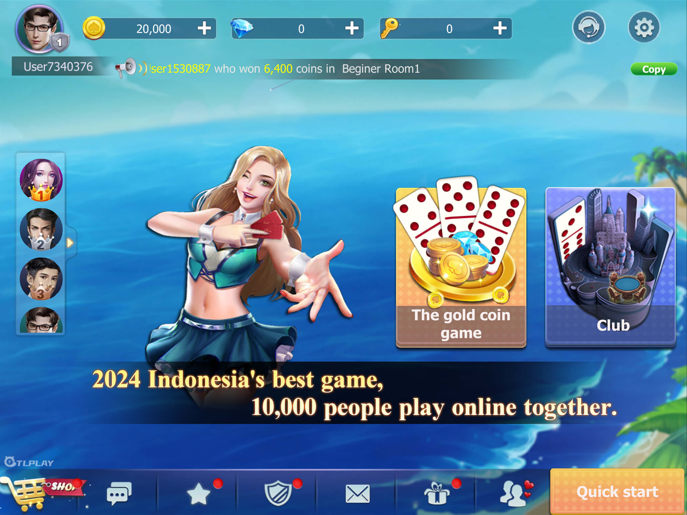 Screenshot of High Domino Online