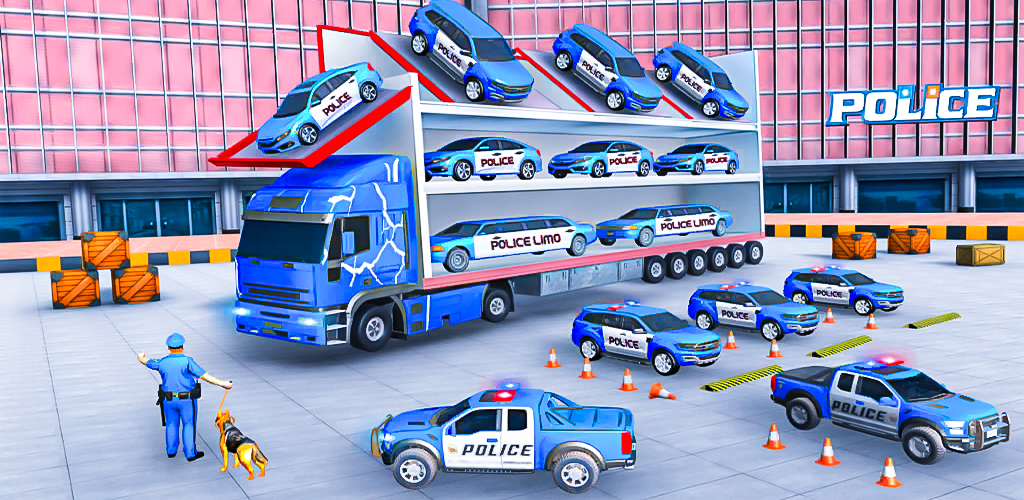 Jogo de simulador de caminhão da polícia dos EUA versão móvel