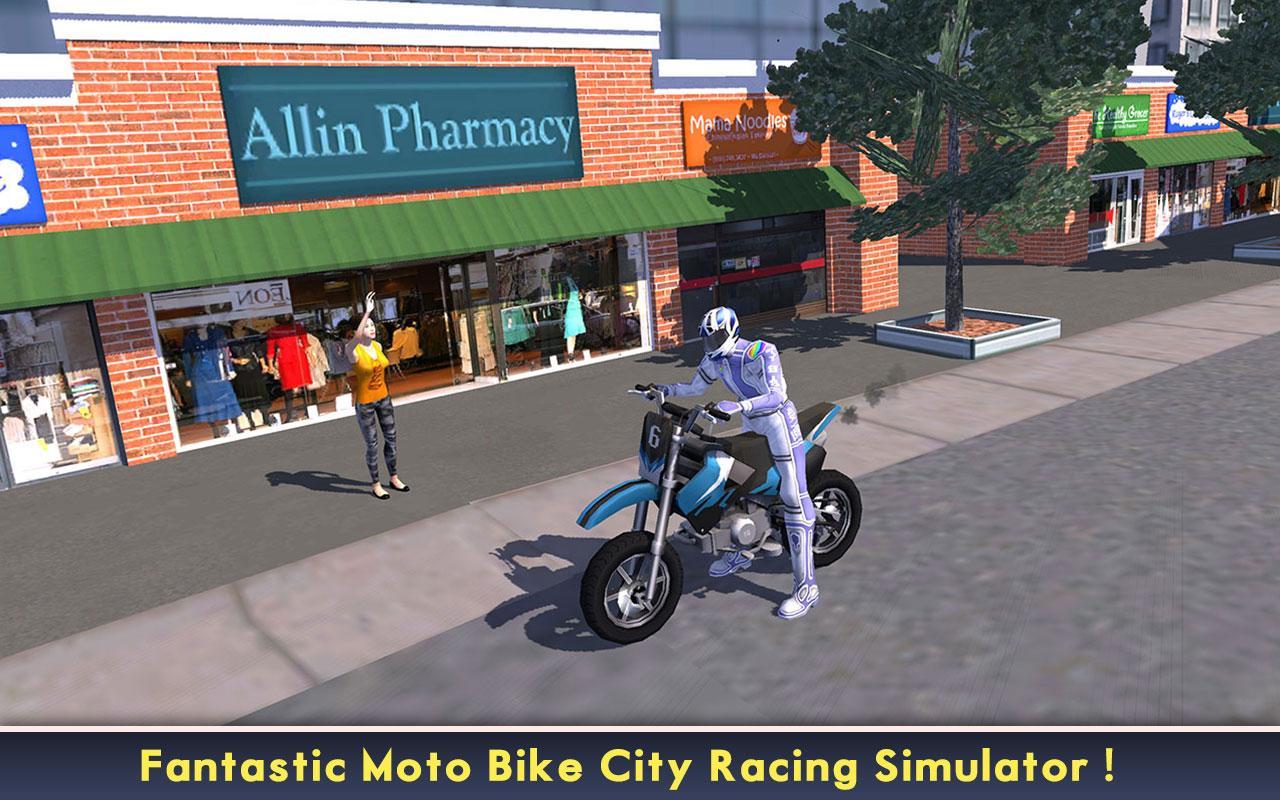 Screenshot 1 of Power Racer City Moto Bike SIM 1.6