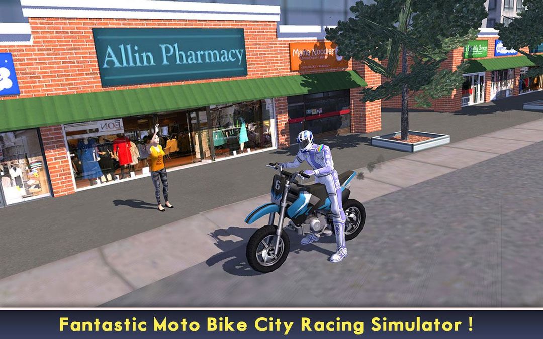 Screenshot of Power Racer City Moto Bike SIM