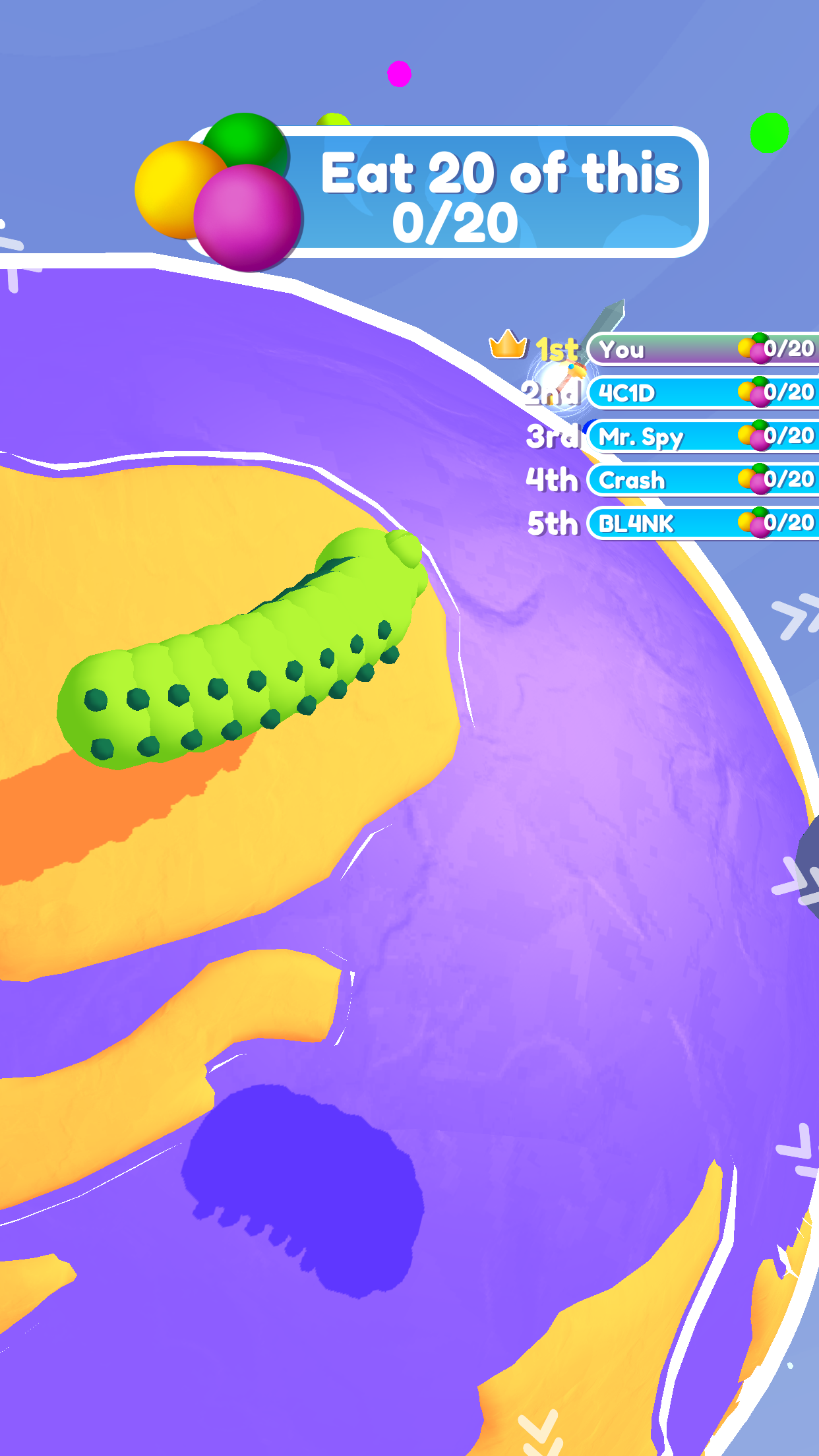 Apple Worm Game Screenshot