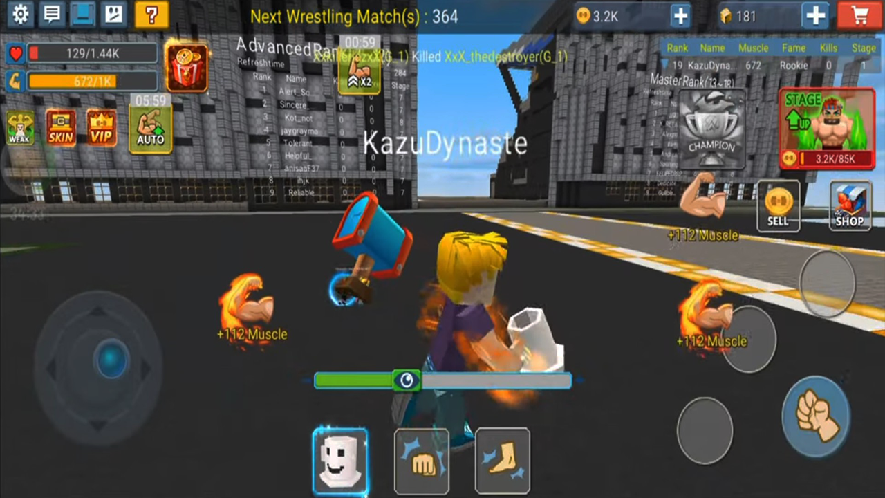 Screenshot of WWE Simulator: Wrestling Game