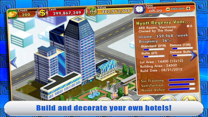 Screenshot of Hotel Tycoon 2