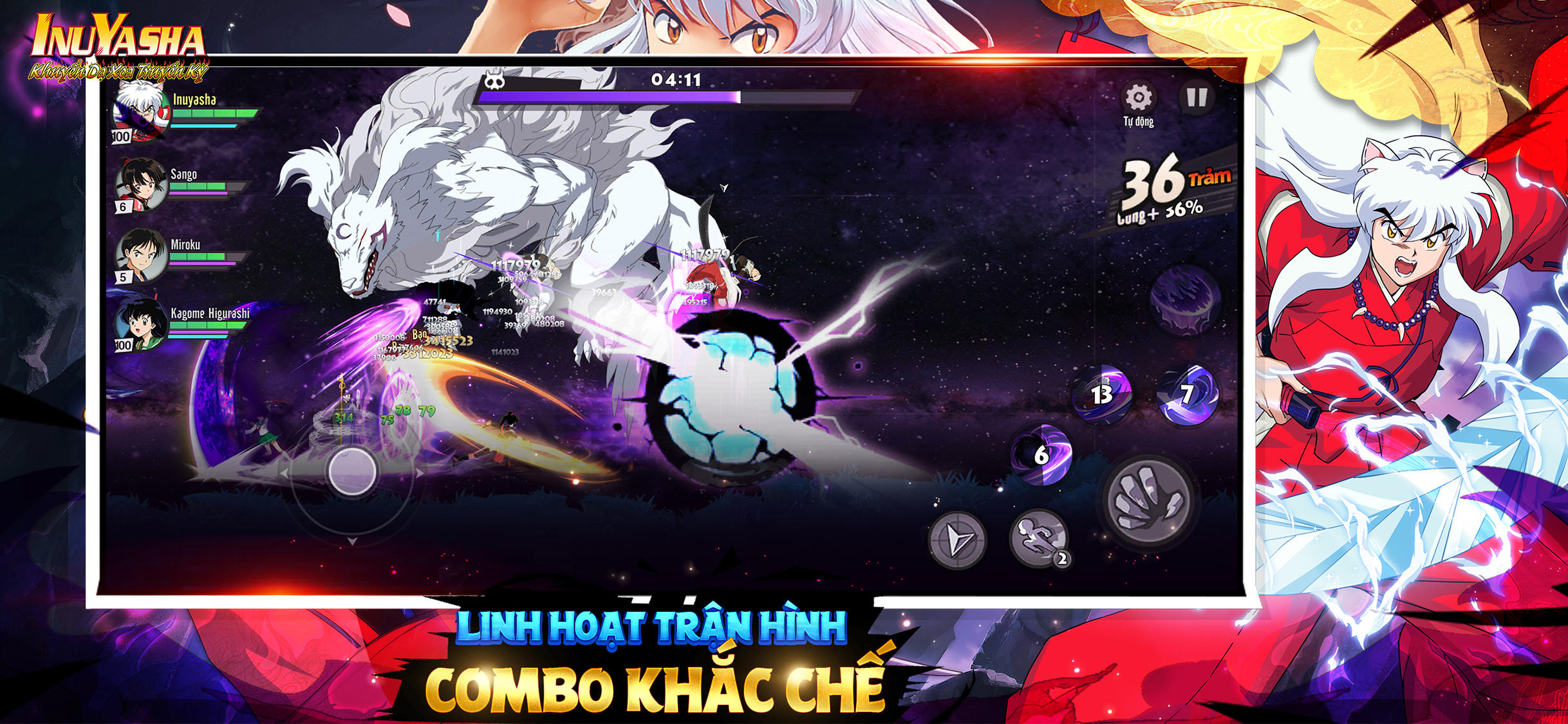 Khuyển Dạ Xoa Truyền Kỳ - IP InuYasha Game Screenshot