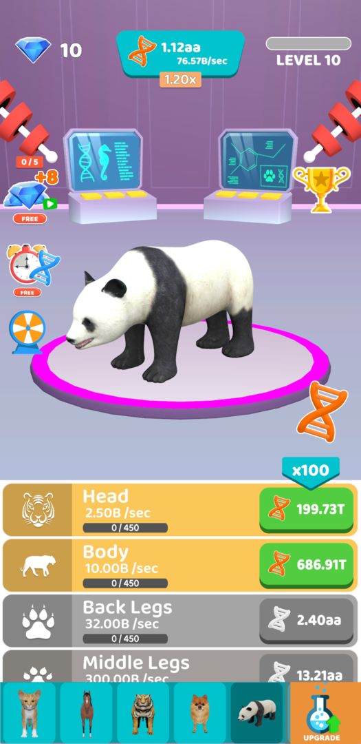 Idle Animal Evolution - AI screenshot game