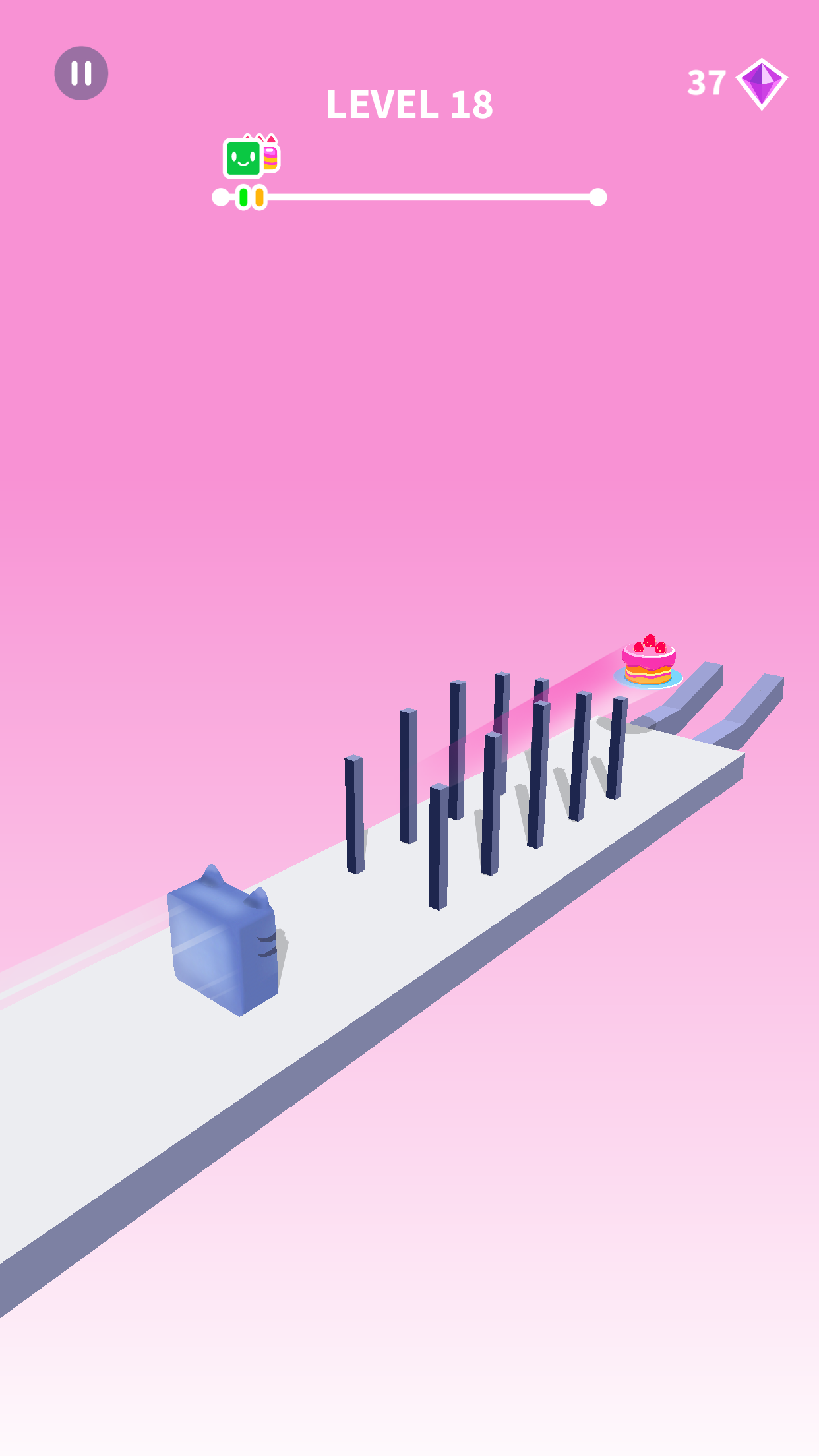 Screenshot of Jelly Shift - Obstacle Course