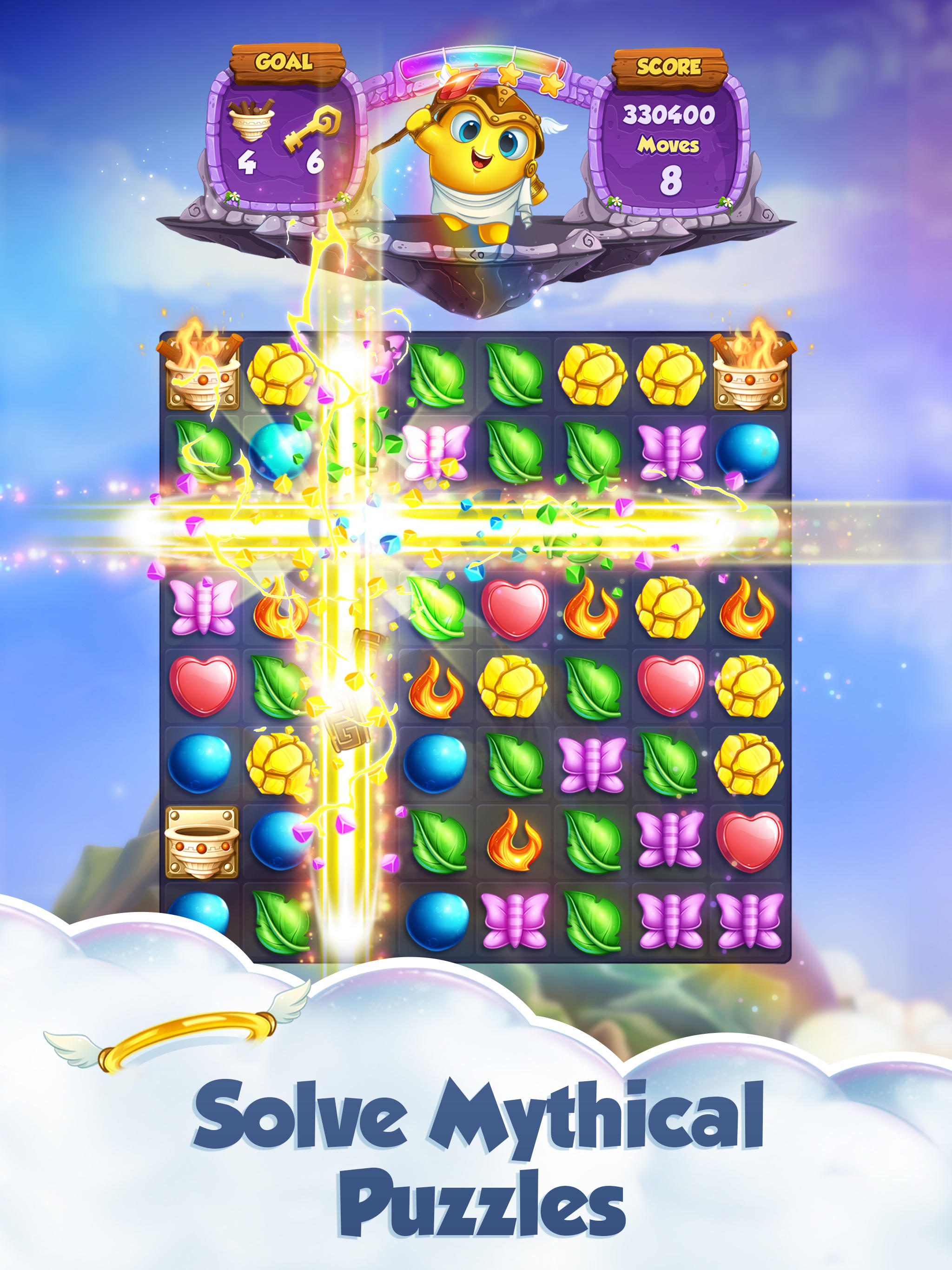 Puzzle Gods Game Screenshot