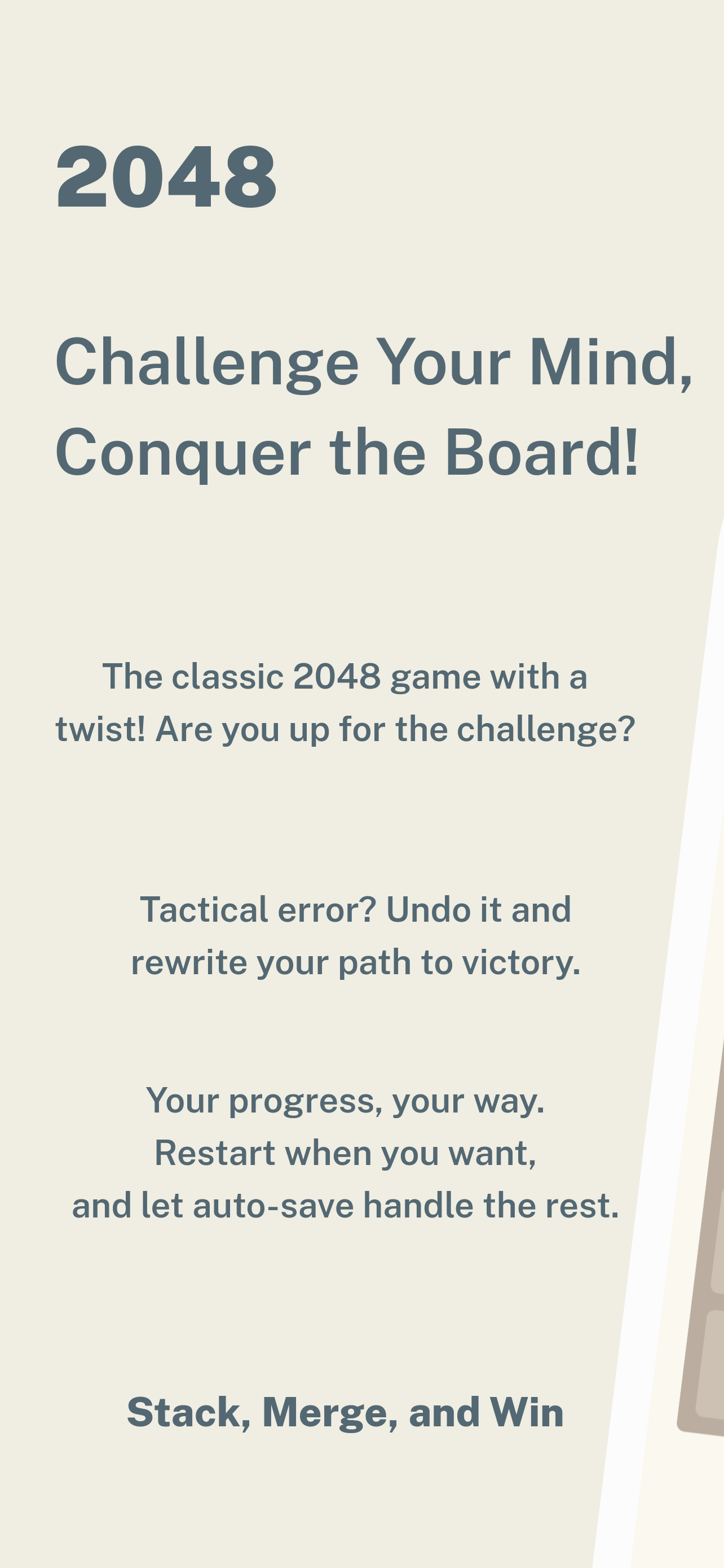 2048 Classic Merge Jogo de quebra cabeça grátis versão móvel andróide  iOS-TapTap