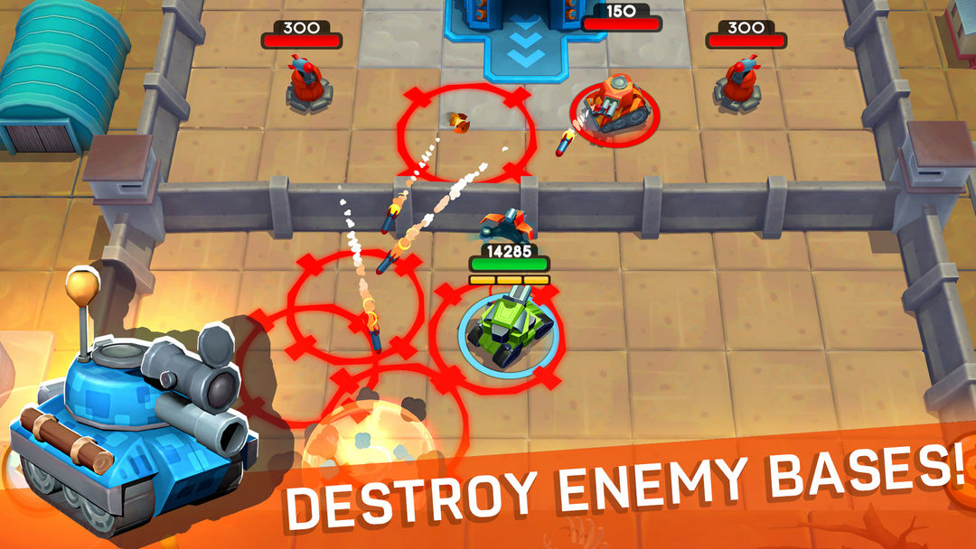 Tankhalla: New casual offline tank arcade game screenshot game