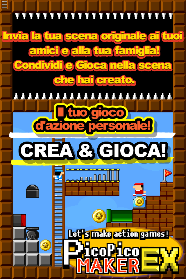 Screenshot 1 of Crea l'Azione. PicoPicoMaker 3.9.0