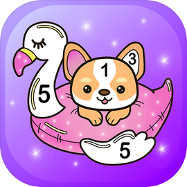 Magic Color - kids coloring book by numbers