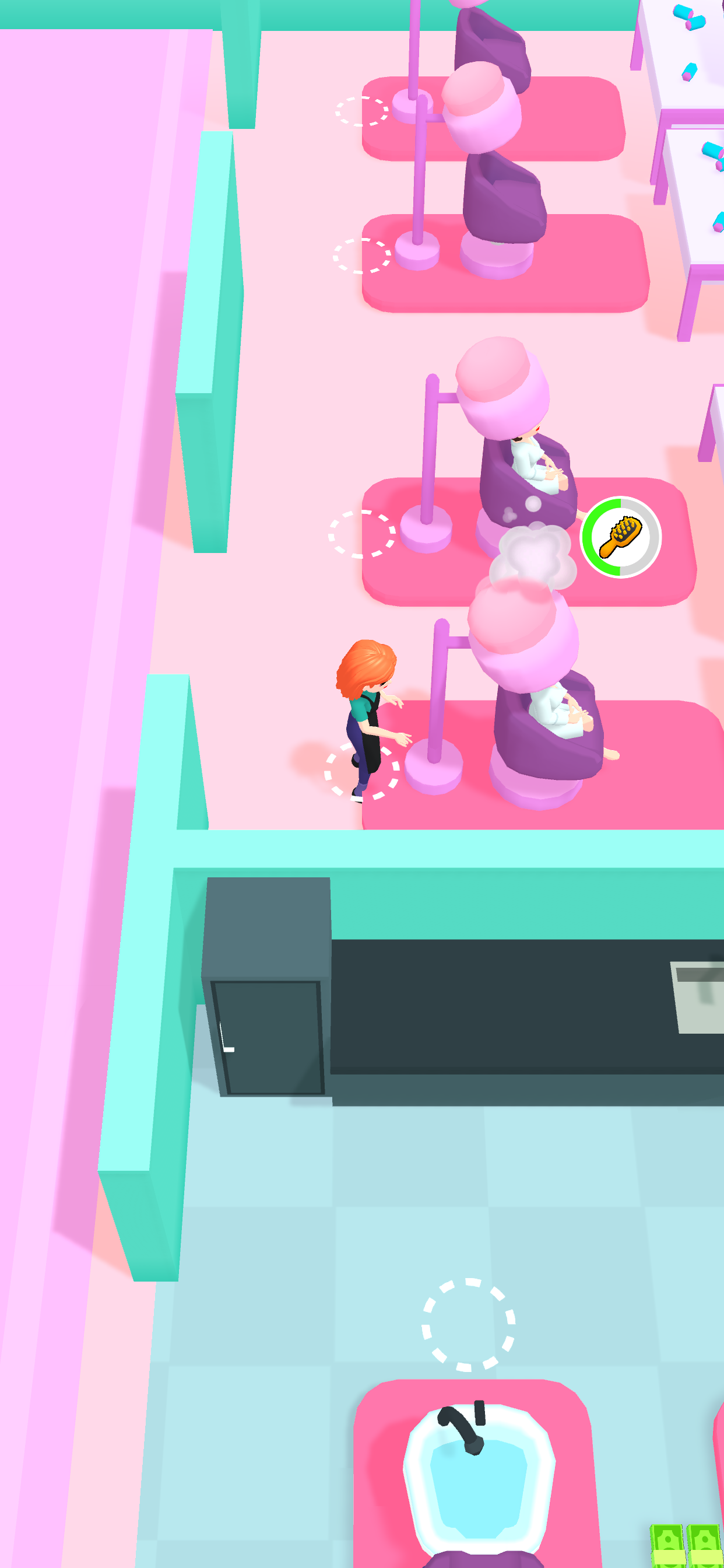 Beauty Salon Idle Game Screenshot