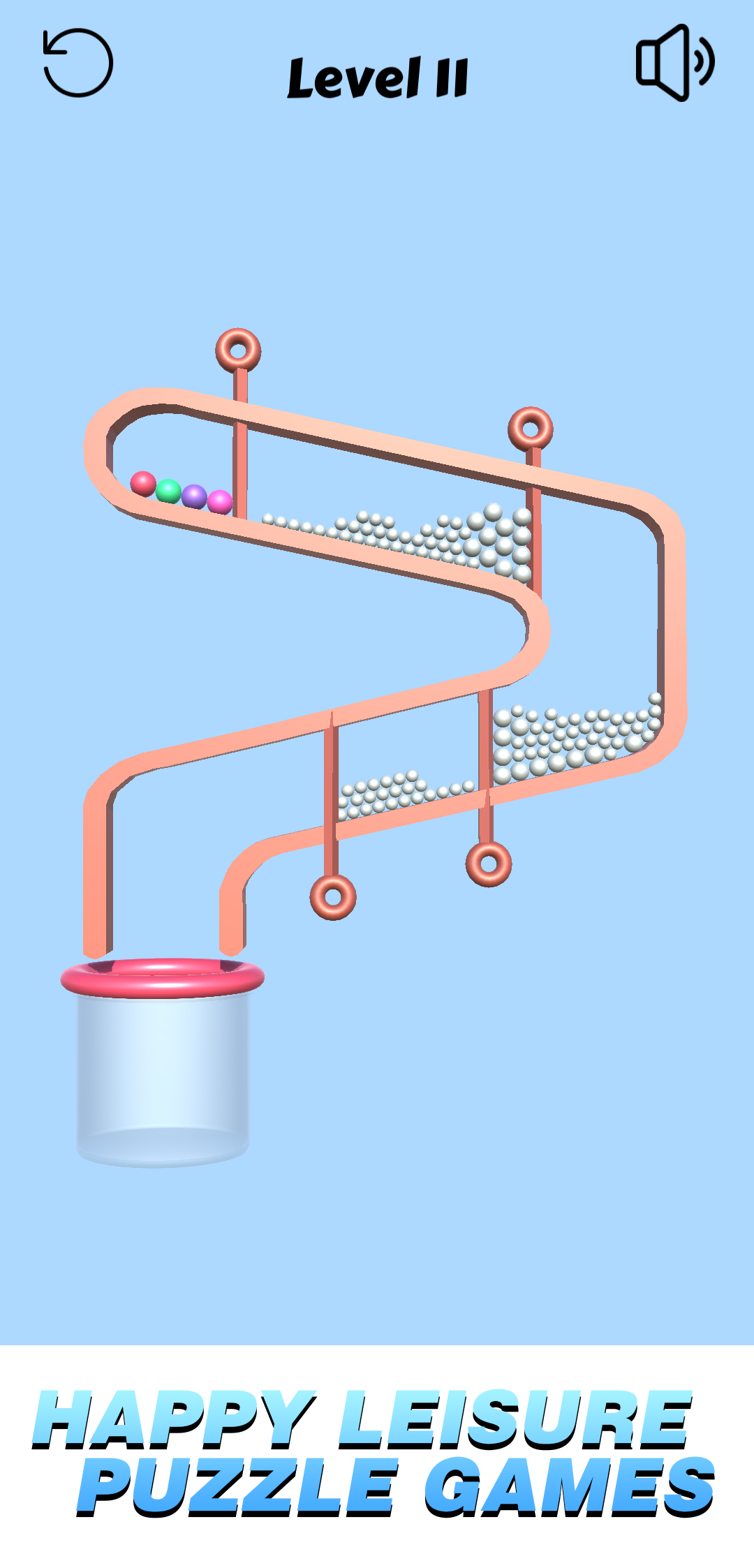 Cuplikan Layar Game Pull out the pin to save the ball
