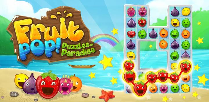 Banner of Fruit Pop! Puzzles in Paradise 