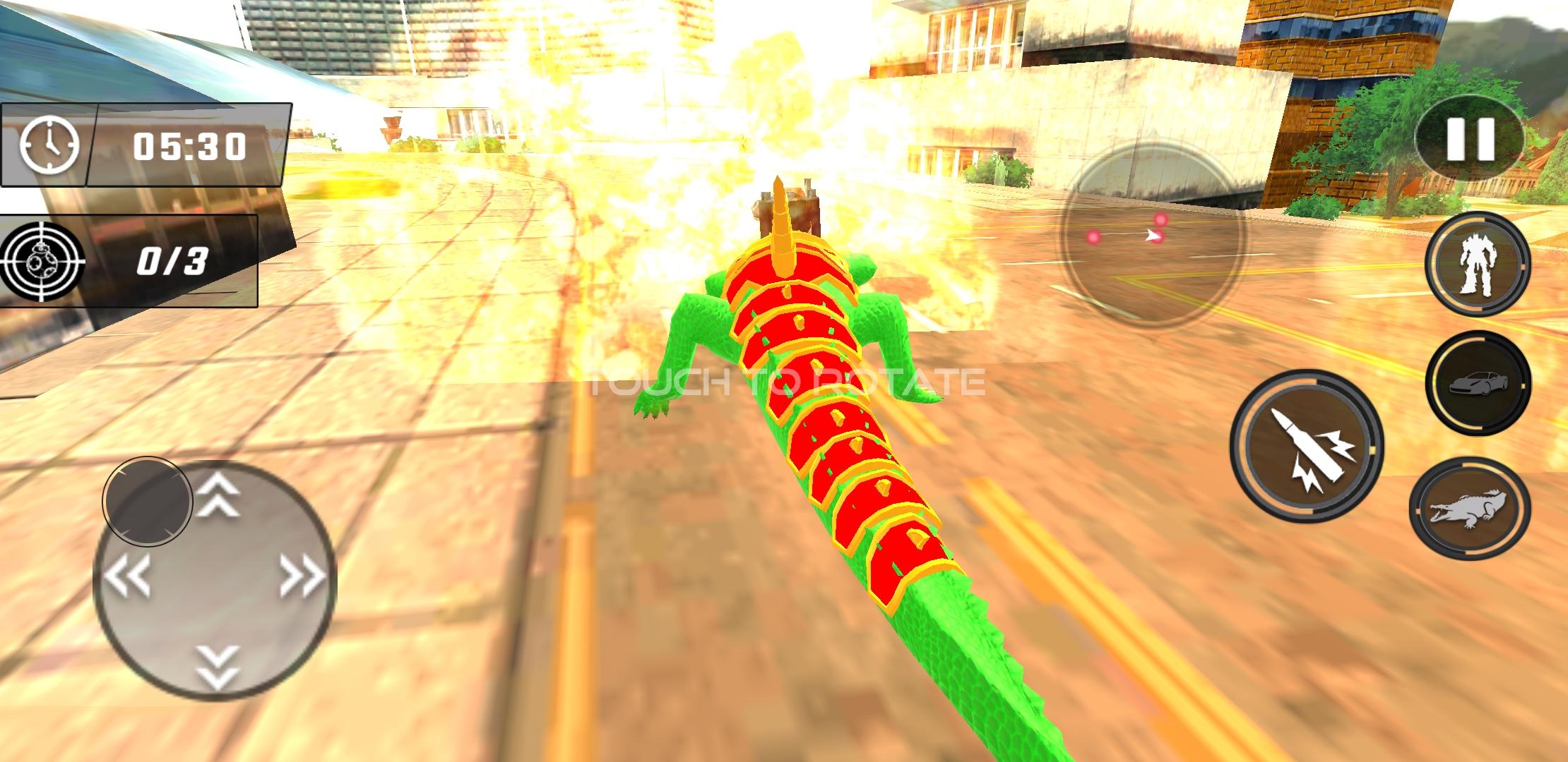 Crocodile Robot 3D Game Screenshot