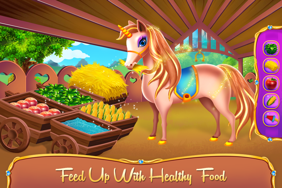 Unicorn Pony Horse Care Game Game Screenshot