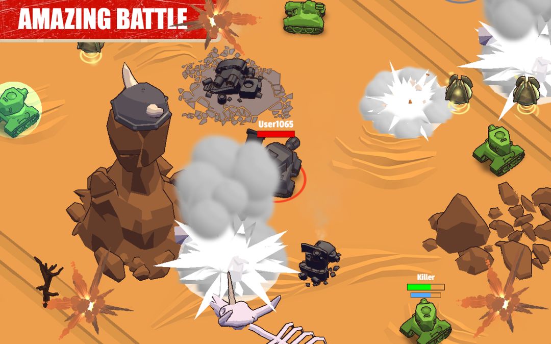 Crash of Tanks - Online battle tank war screenshot game