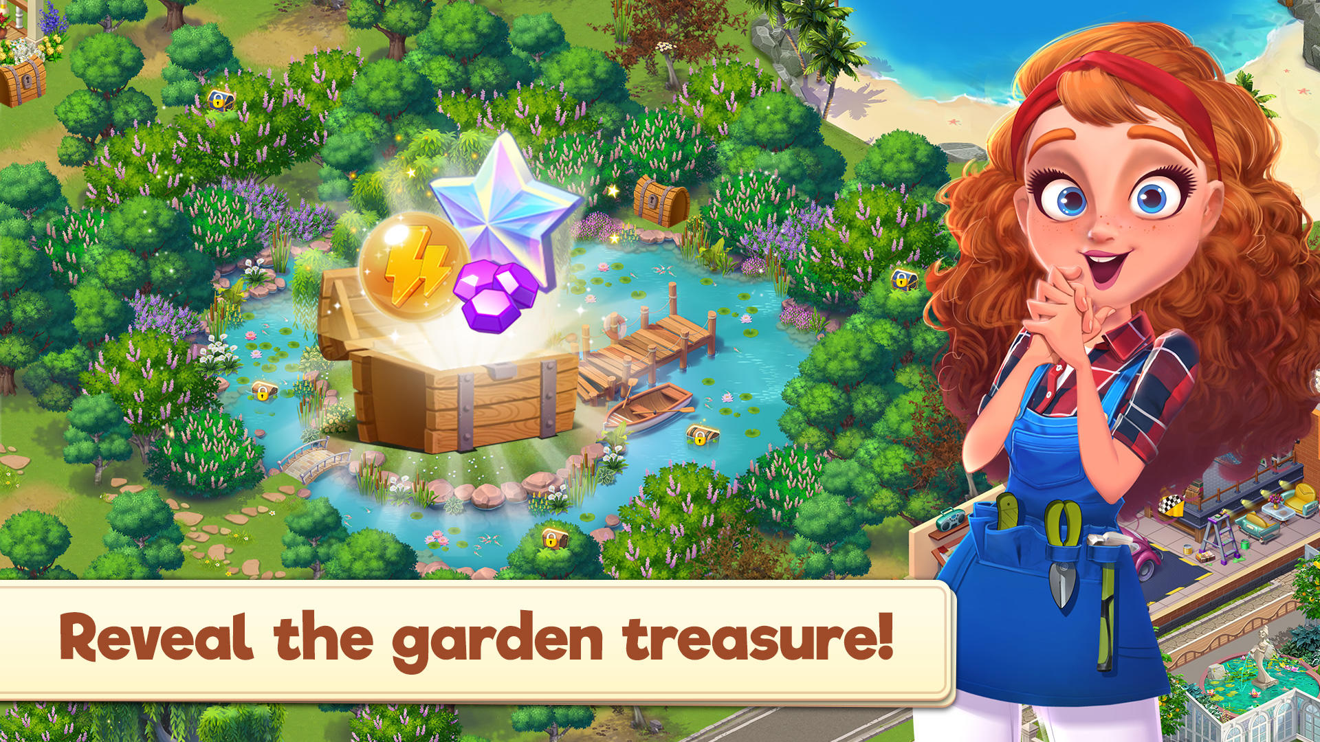 Merge Manor : Sunny House Game Screenshot