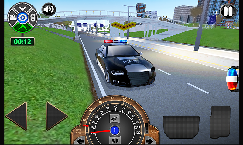 Police Academy Driving School Game Screenshot