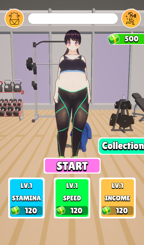 Anime Workout screenshot game