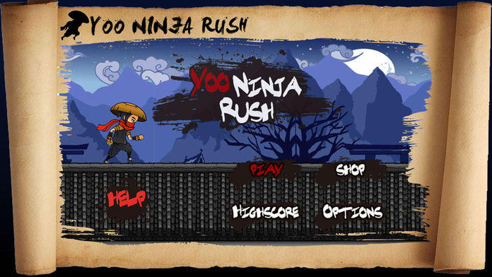 Captura de Tela do Jogo Yoo Ninja Rush - Jumping, No Ads