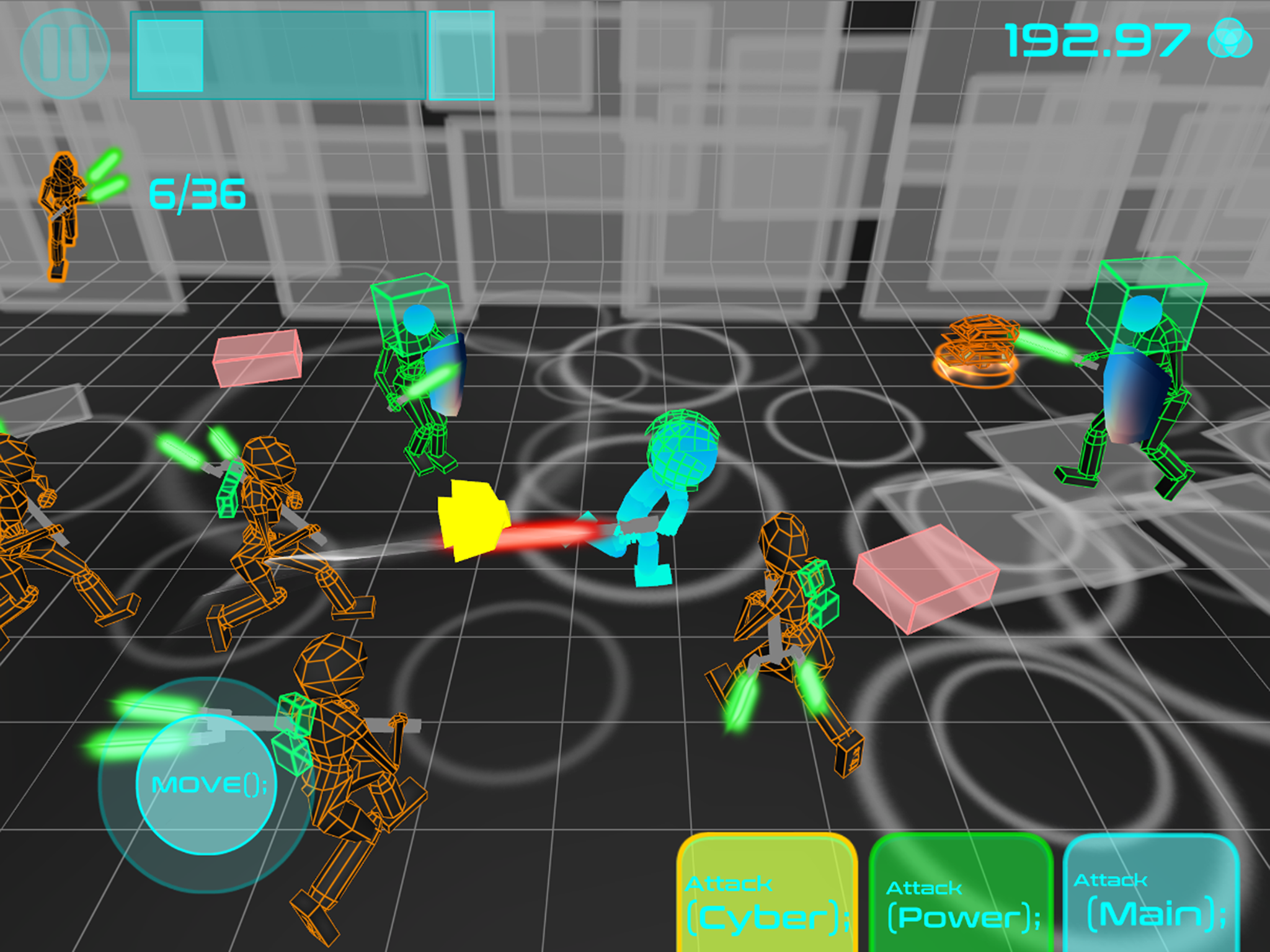 Stickman Neon Sword Fighting Game Screenshot