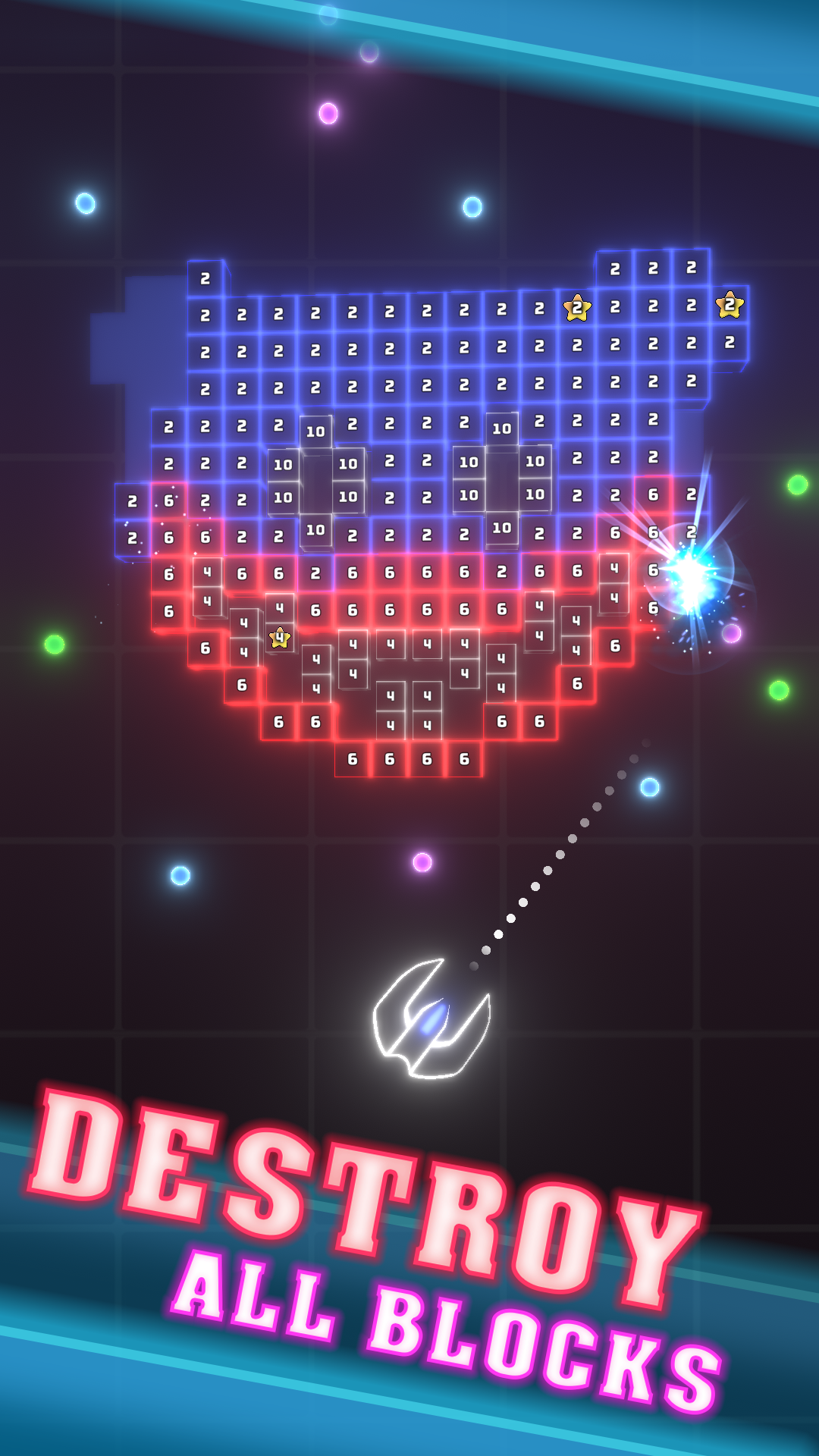 Скриншот игры Neonoid