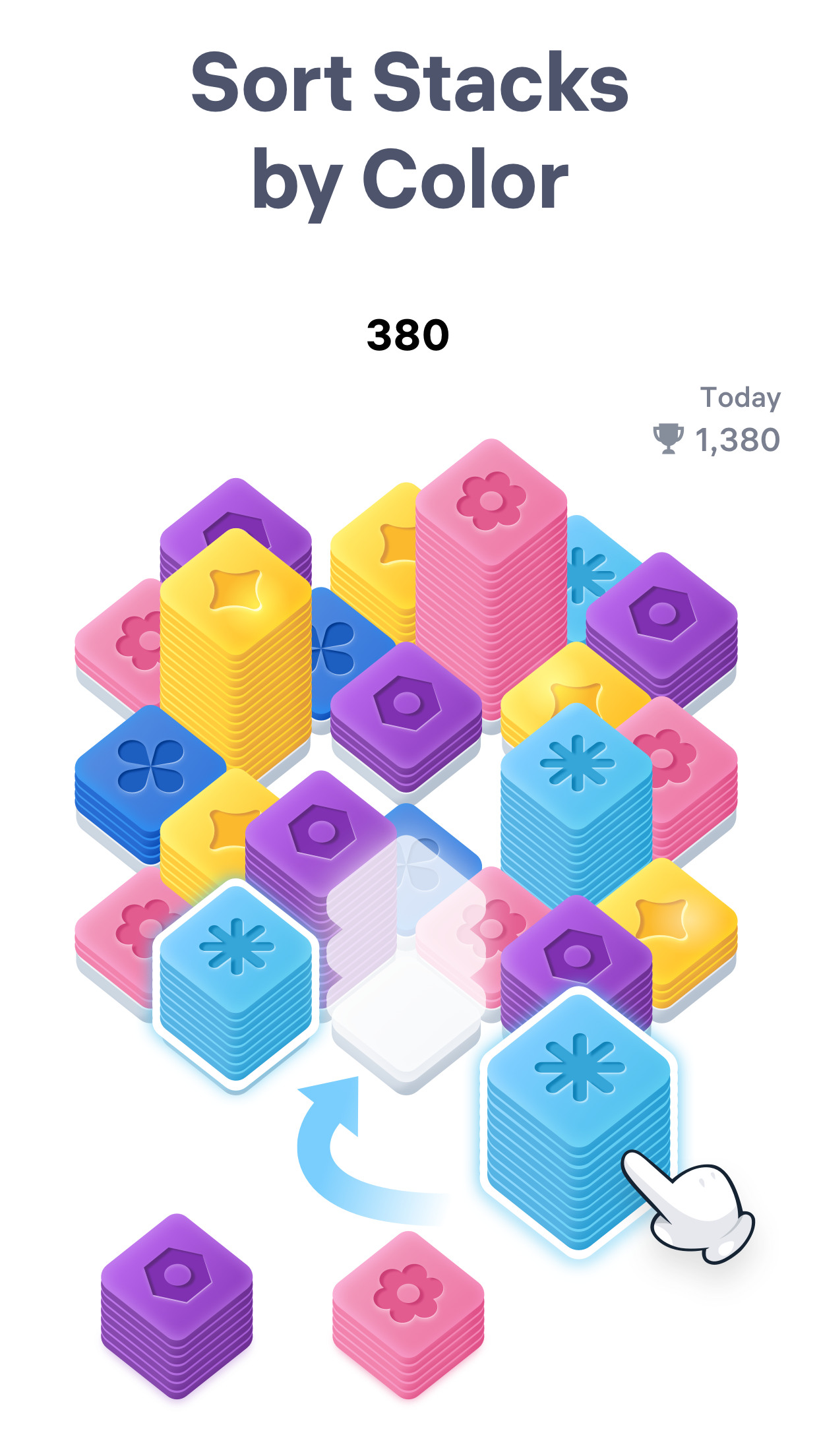 Color Sort: Stack Sorting Game Game Screenshot