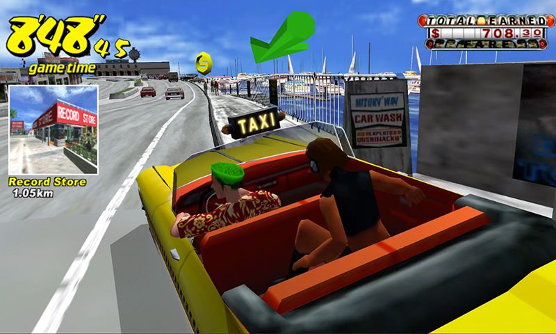 Screenshot of Crazy Taxi Classic