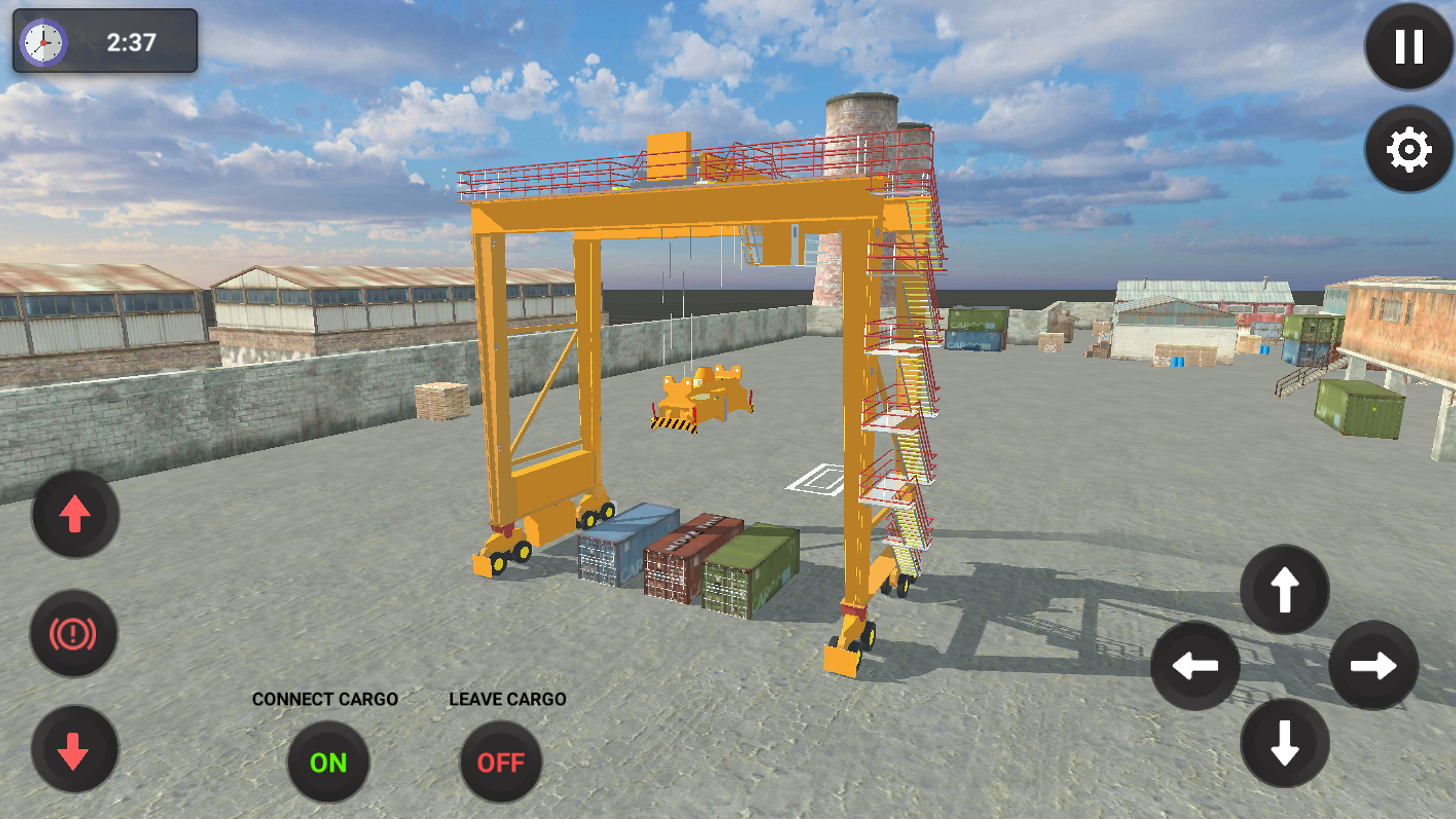 Seaport Crane Works Game Screenshot