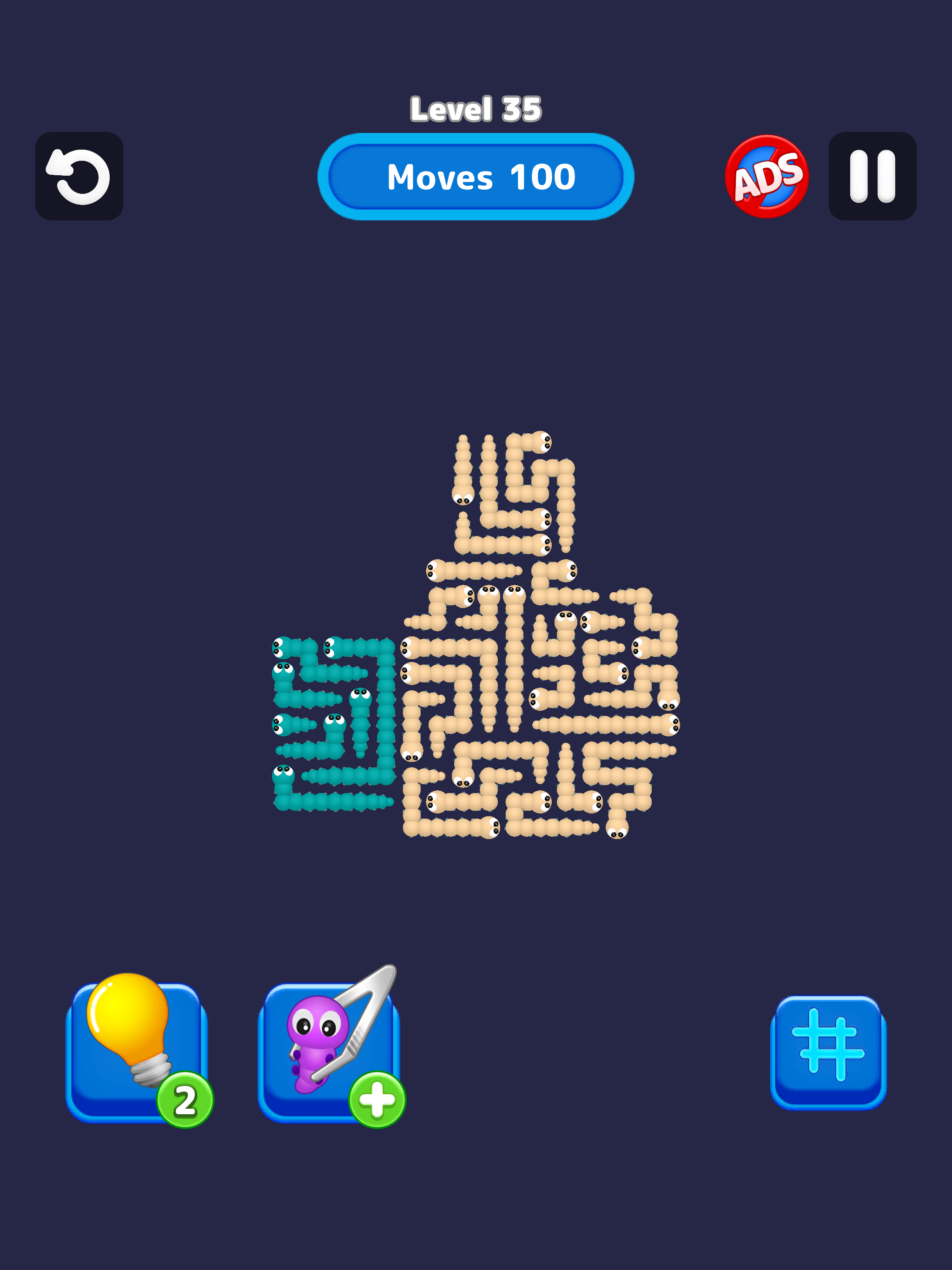 Worm Escape : Tap Out Puzzle ゲームのスクリーンショット
