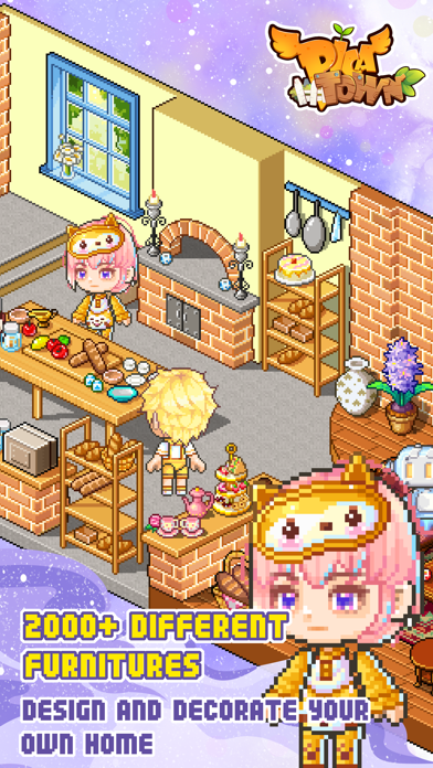 PicaTown - Virtual World Game Screenshot
