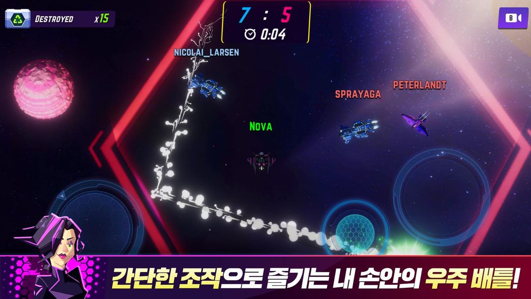 노바 스트라이커 - 우주 전장 아케이드 스포츠게임 게임 스크린 샷