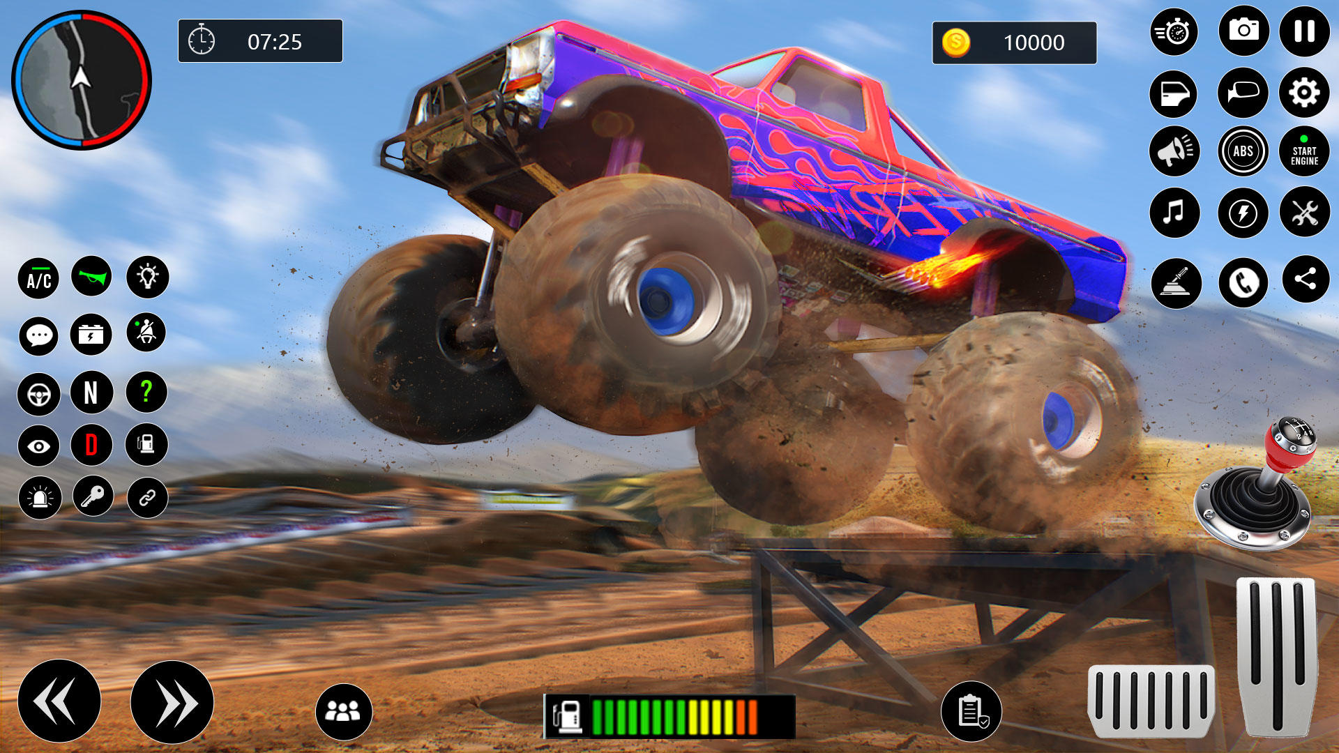 Monster Truck Offroad Stunt 3D Game Screenshot
