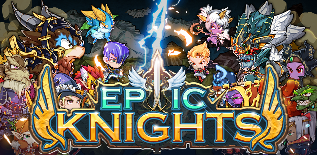 Banner of (Terbuka rasmi!) Epic Knights: Strategi Terbiar Pembinaan Yeongji Mengumpul RPG volum rendah yang berkembang 1.1.5