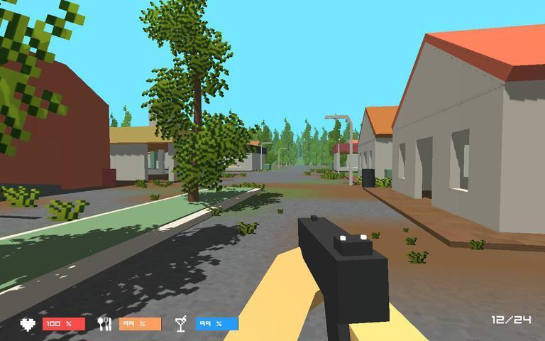 Pixel - Unturned Survive HD Game Screenshot