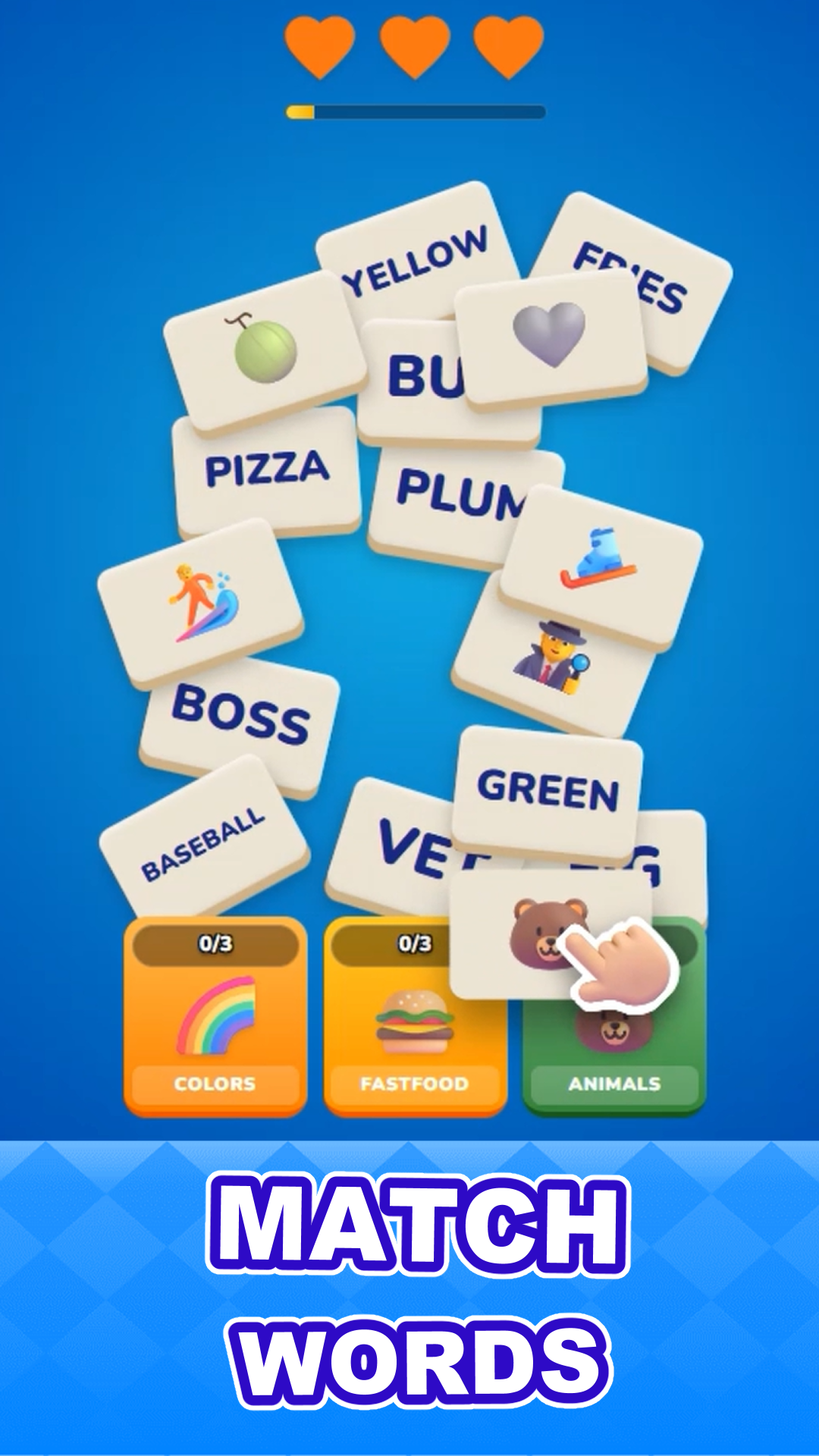 Cuplikan Layar Game Match Words Puzzle