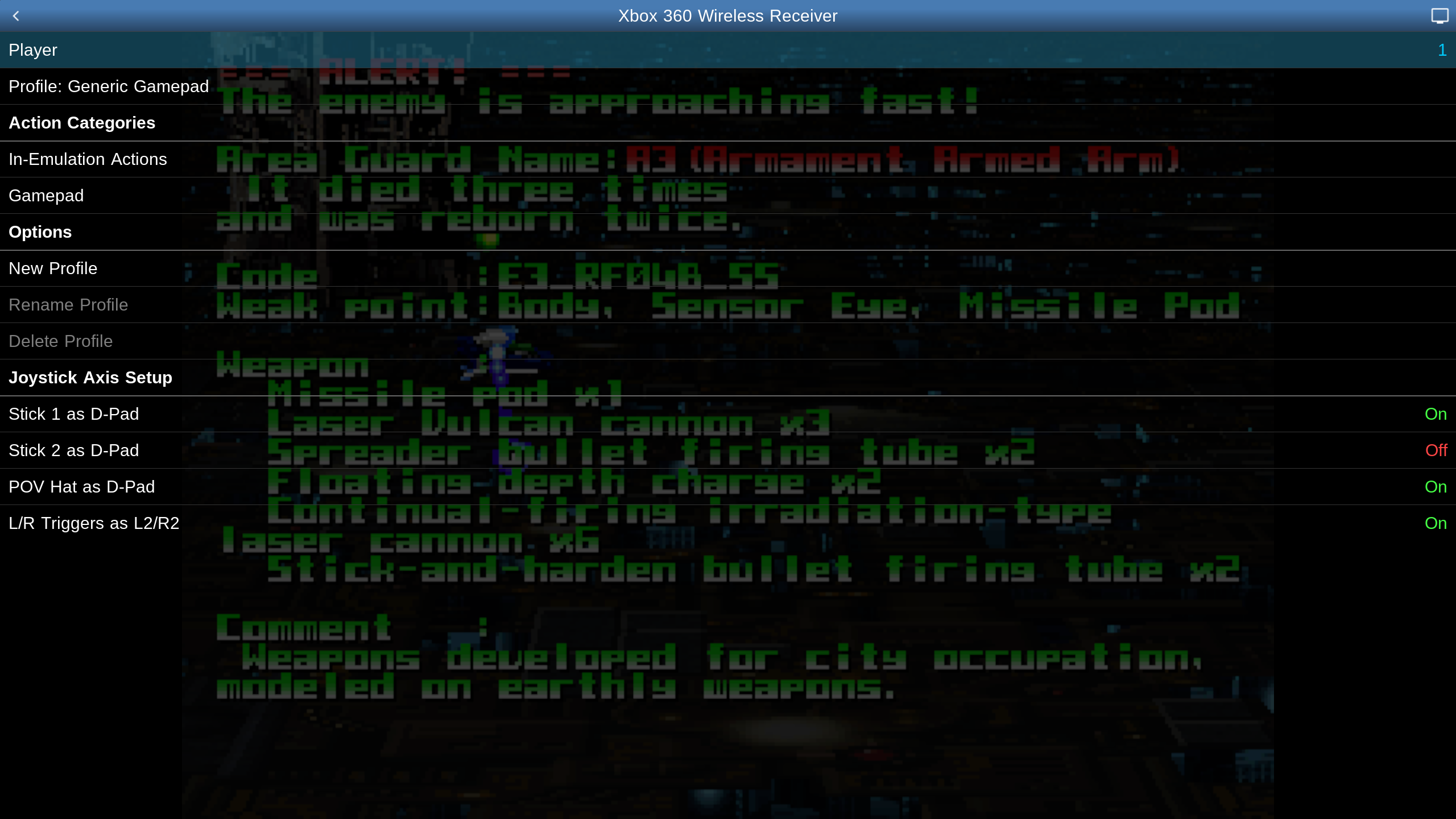 Captura de Tela do Jogo Saturn.emu (Saturn Emulator)