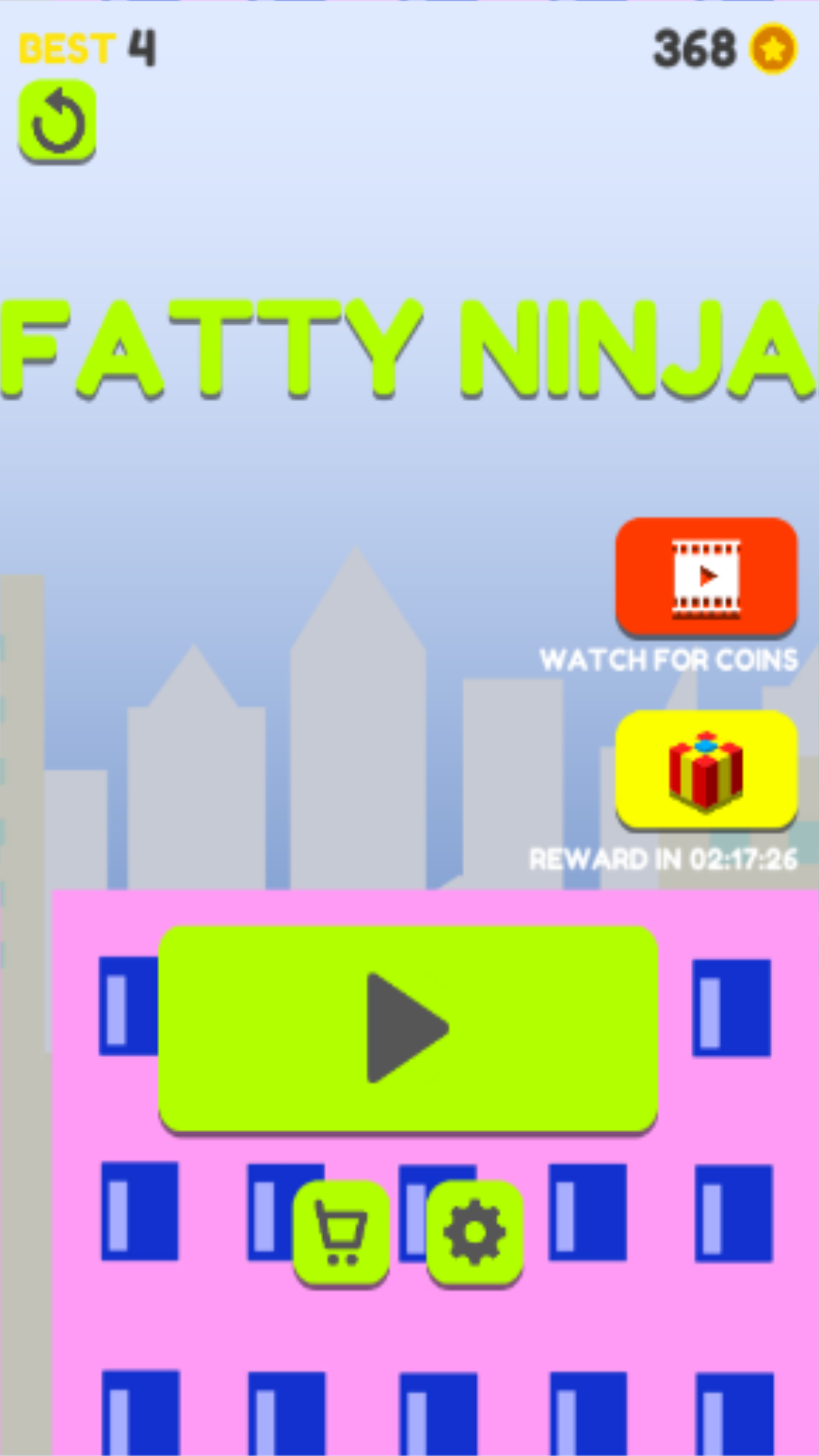 Captura de Tela do Jogo Fatty Ninja