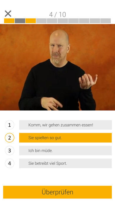 Spread Quiz Game Screenshot