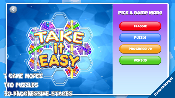 Take It Easy Game Screenshot