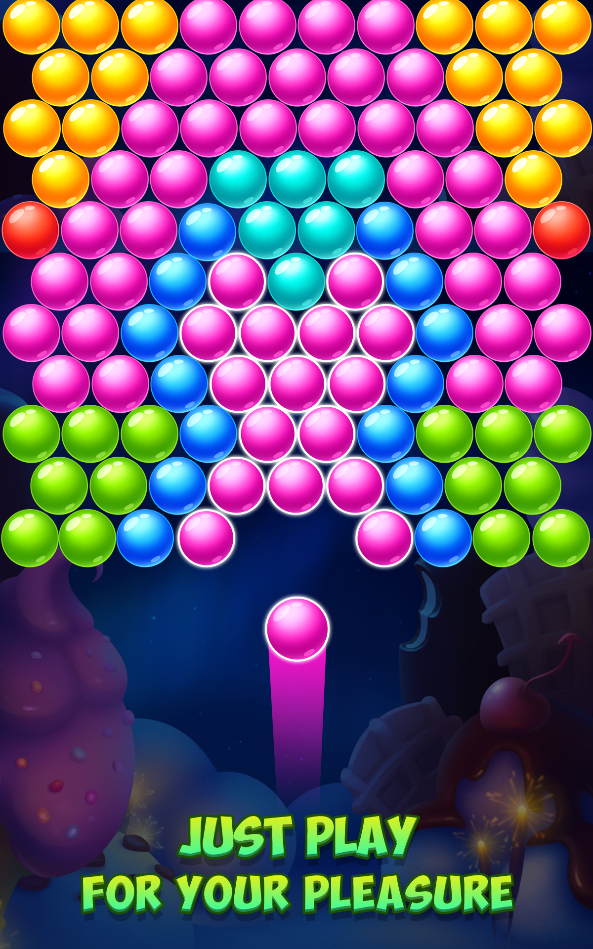 Tasty Winter - Bubble Pop Game Screenshot