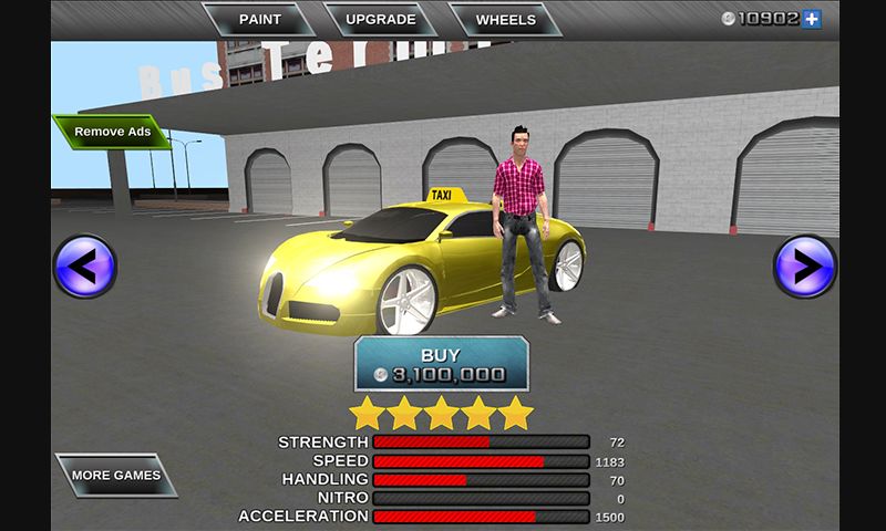3D City Taxi Driving Mania ภาพหน้าจอเกม