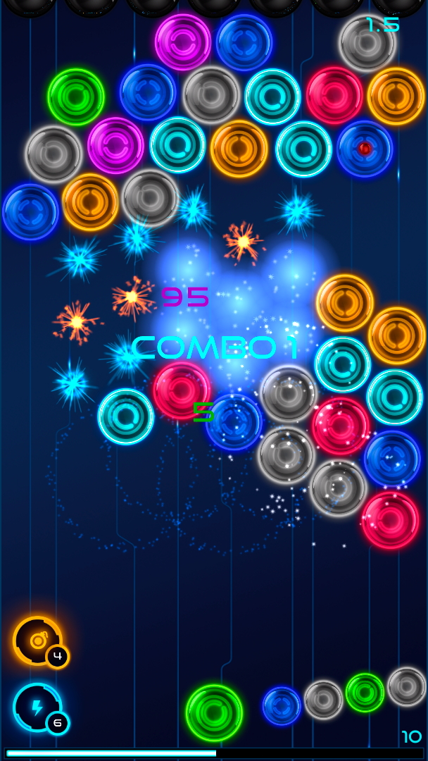 Magnetic Balls: Neon screenshot game
