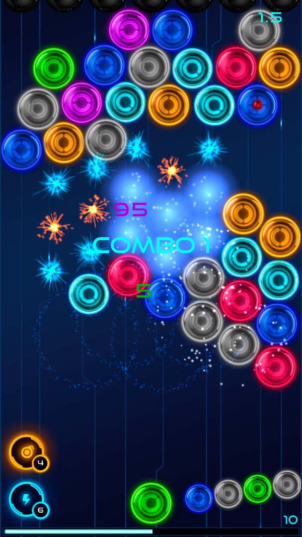 Magnetic Balls: Neon ภาพหน้าจอเกม