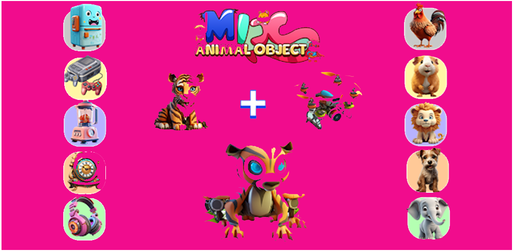 Captura de Tela do Jogo AI Mix Animals : animals AI